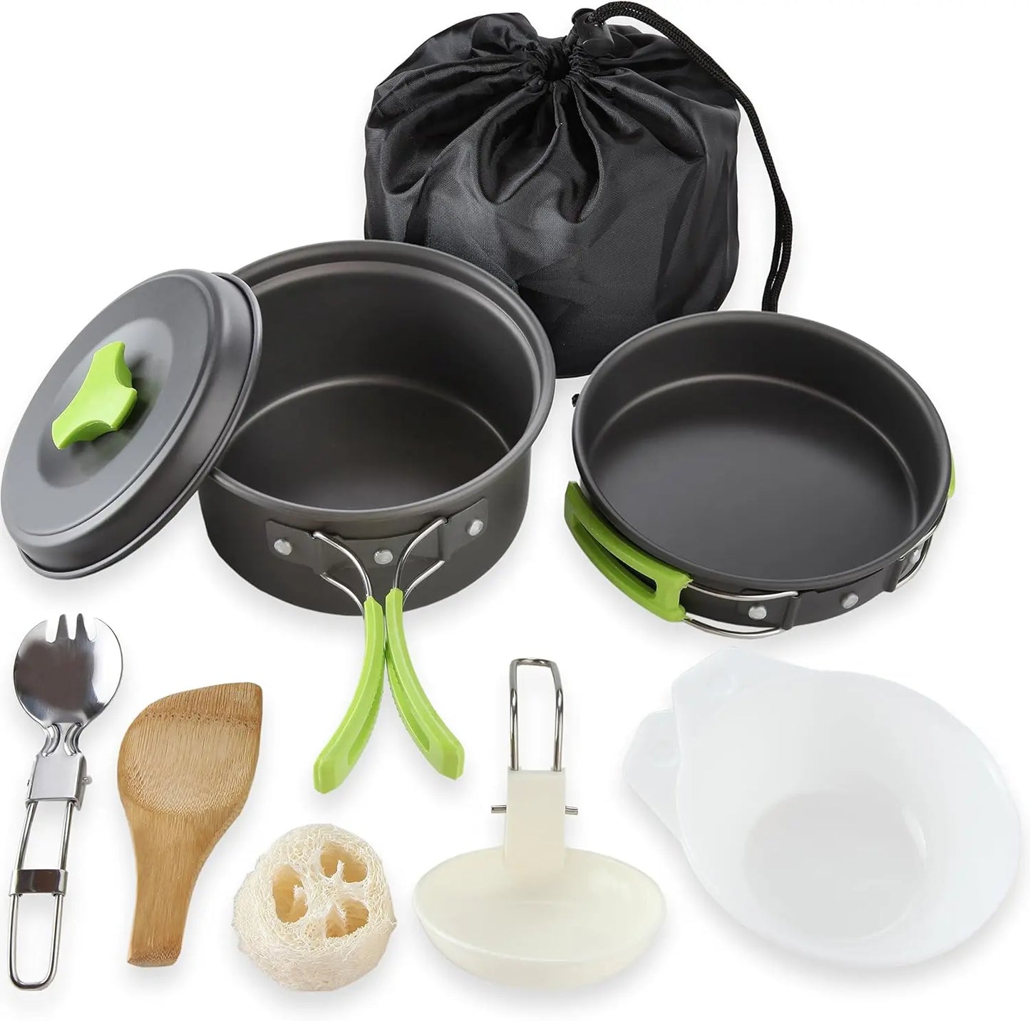 Camping Cookware Mess Kit for Backpacking Stove/Portable
