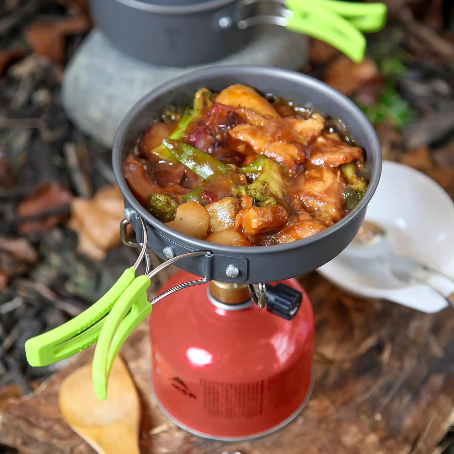 Camping Cookware Mess Kit for Backpacking Stove/Portable