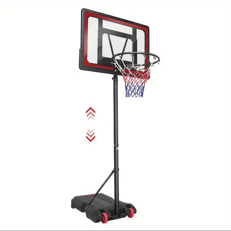 Adjustable Height 5.5-7" Basketball Stand Shatterproof Backboard