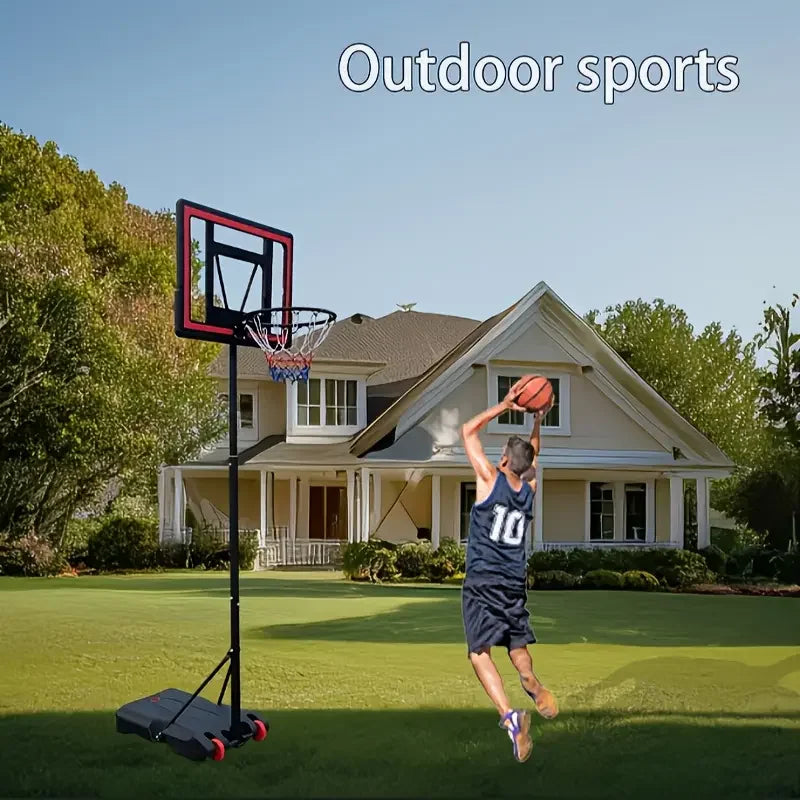 Adjustable Height 5.5-7" Basketball Stand Shatterproof Backboard