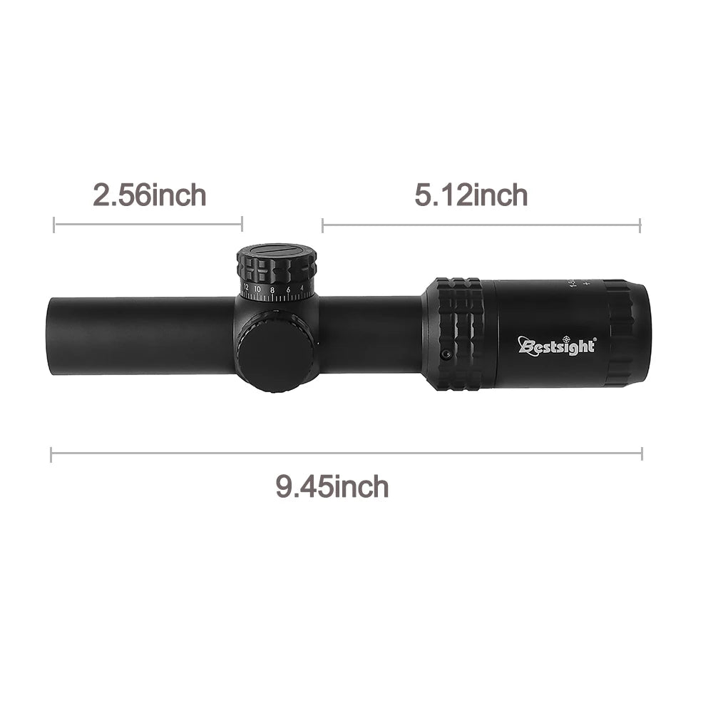 1-5X24 Tactical Optical Rifle Scope Illuminated Reticle