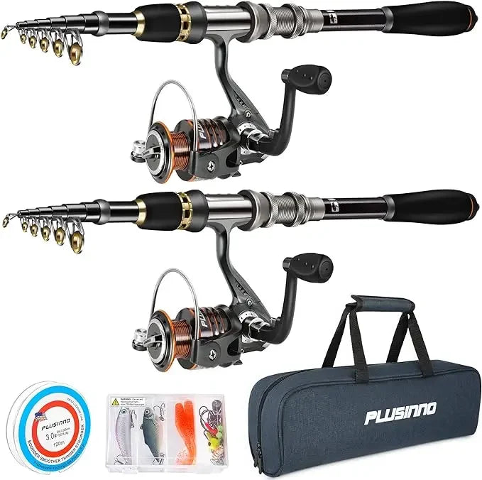 Telescopic Fishing Rod and Reel Combos Full Kit
