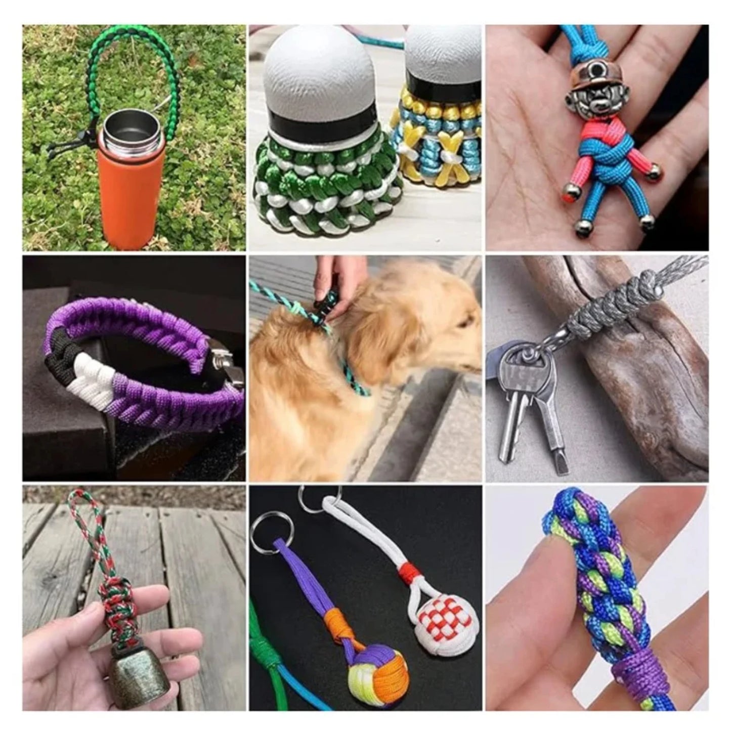 Paracord Rope Kit Crafting Set Lanyards Collar