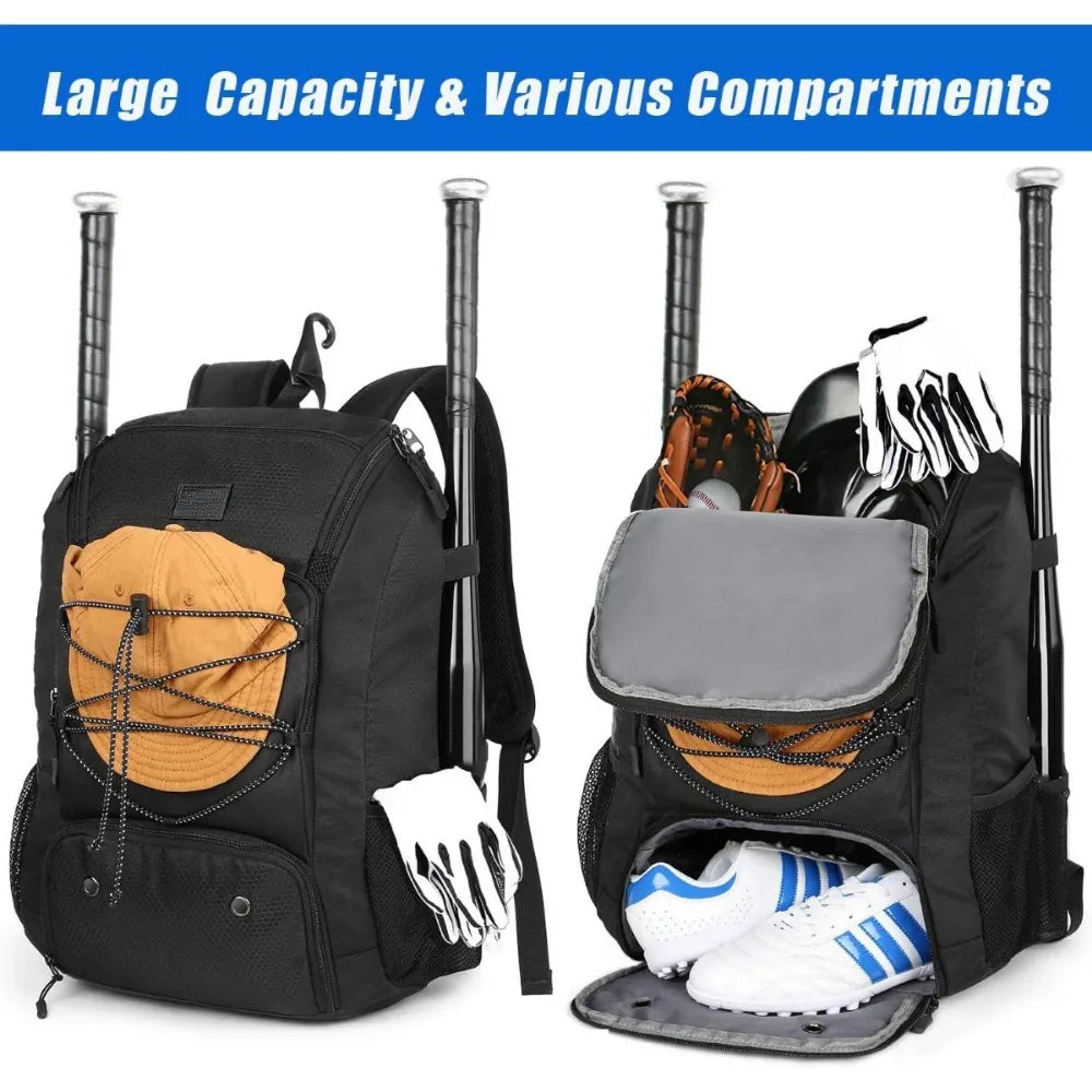 Baseball, Softball Bat Bag Shoes Compartment Lightweight
