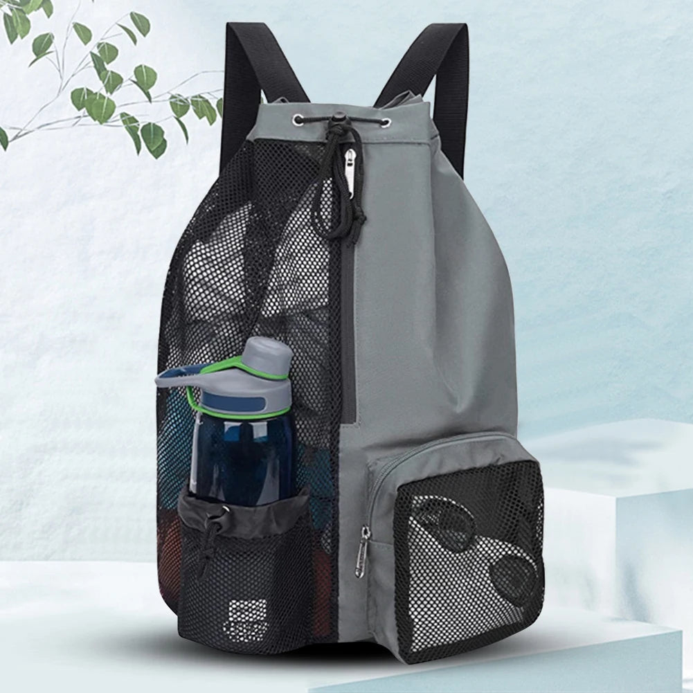 Shoulder Ball Backpacks Drawstring Lightweight Comfortable for Outdoor Sports