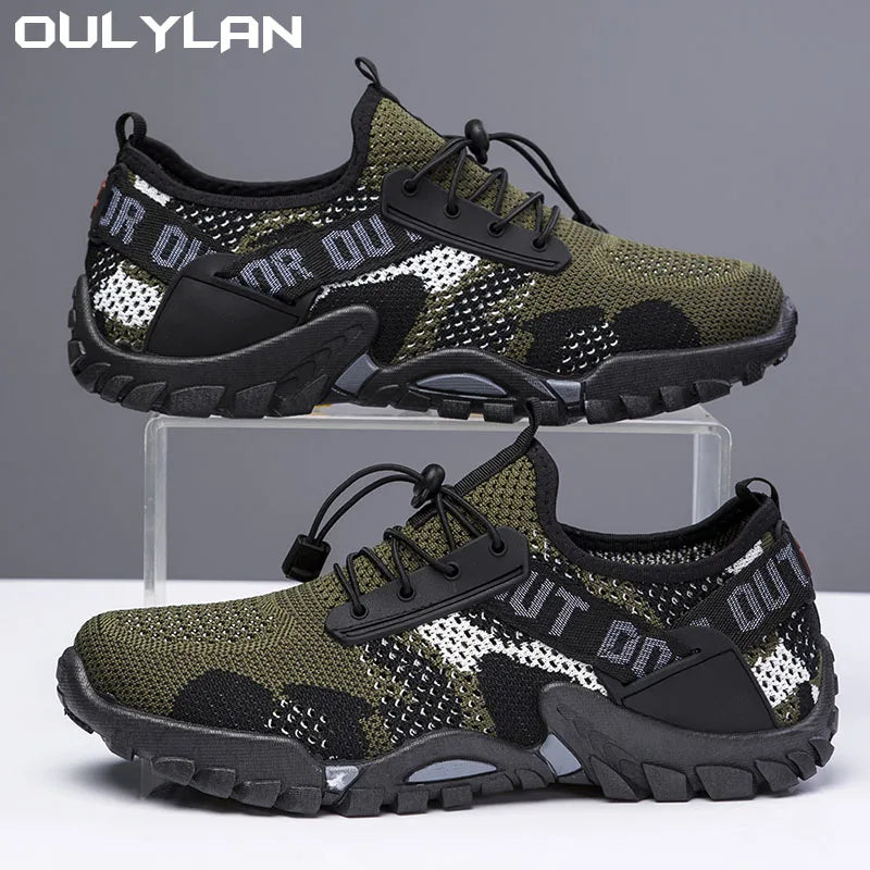 Oulylan Men Outdoor Hiking Trekking Climbing Shoes