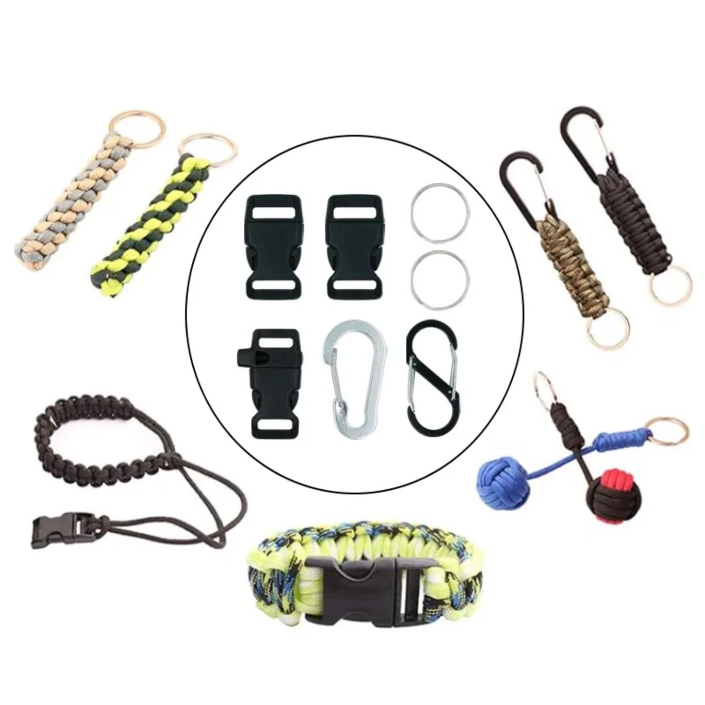 Paracord Rope Kit Crafting Set Lanyards Collar
