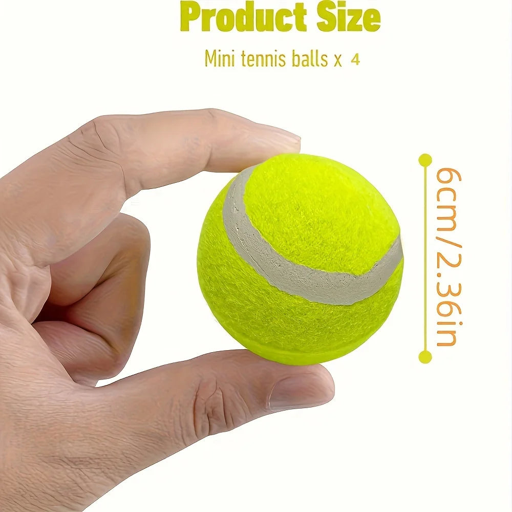 Small dog tennis balls, for playing and training