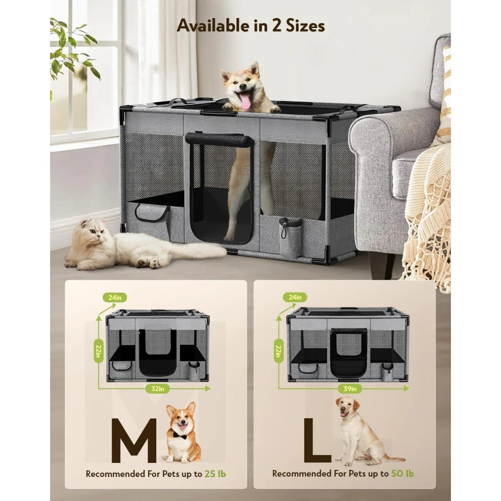 Portable Soft Dog Cat Kennel Exercise Pet Playpen