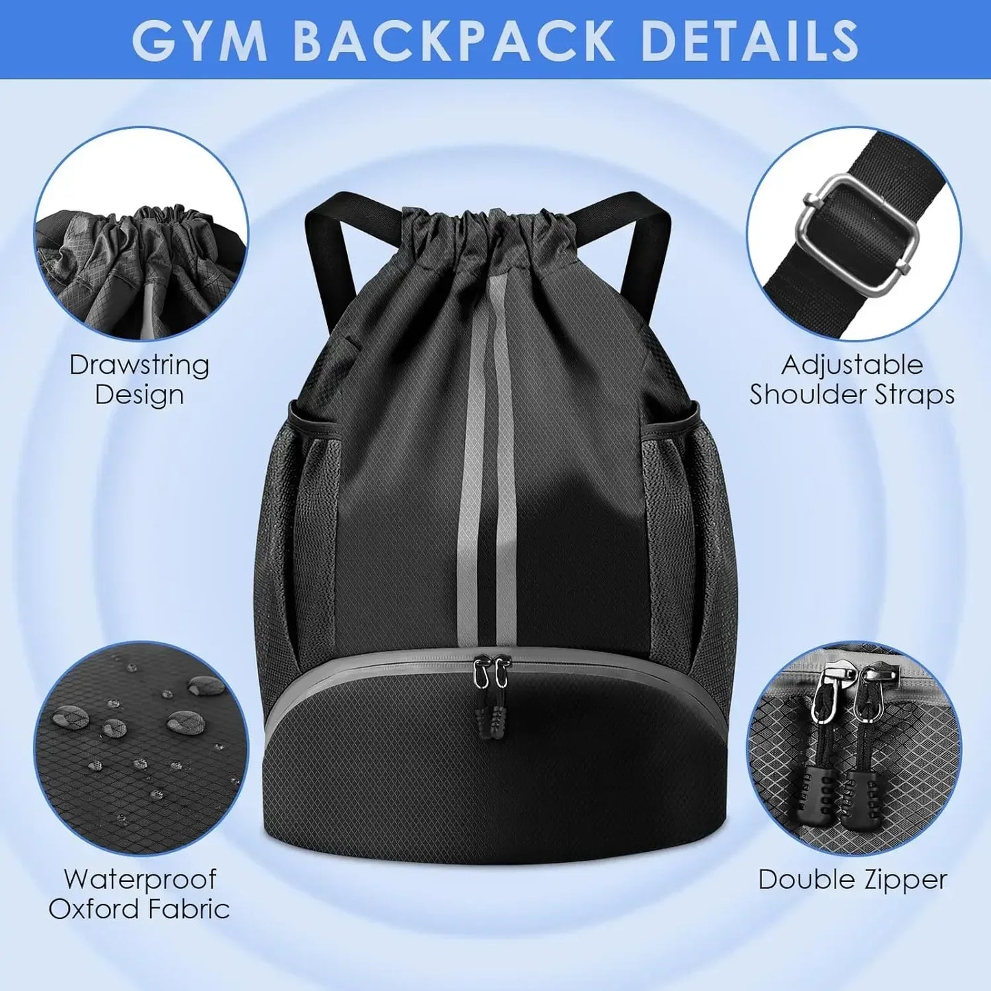 Casual Fitness Backpack Multi-functional Lightweight