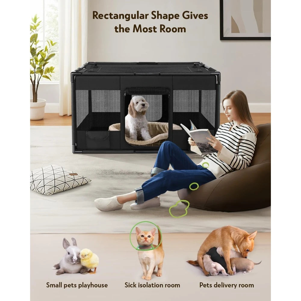 Portable Soft Dog Cat Kennel Exercise Pet Playpen