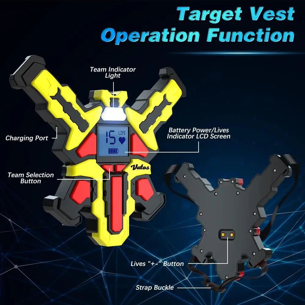 Laser Tag Guns Vests x4 Electric Indoor Outdoor Games