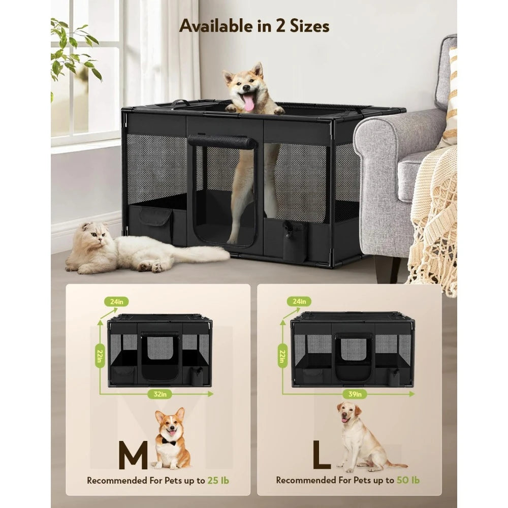 Portable Soft Dog Cat Kennel Exercise Pet Playpen