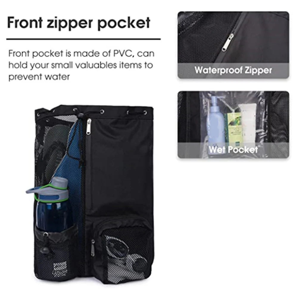 Shoulder Ball Backpacks Drawstring Lightweight Comfortable for Outdoor Sports
