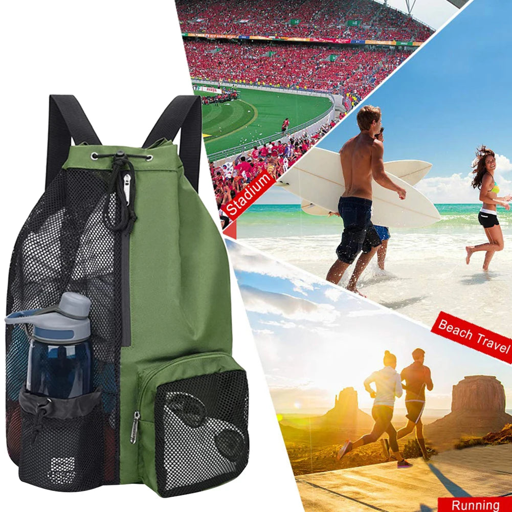 Shoulder Ball Backpacks Drawstring Lightweight Comfortable for Outdoor Sports