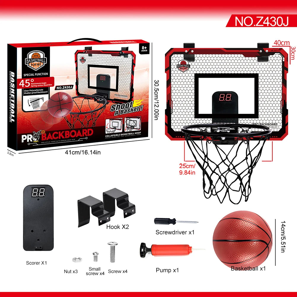 Mini Basketball Hoop With Scoreboard Outdoor Indoor