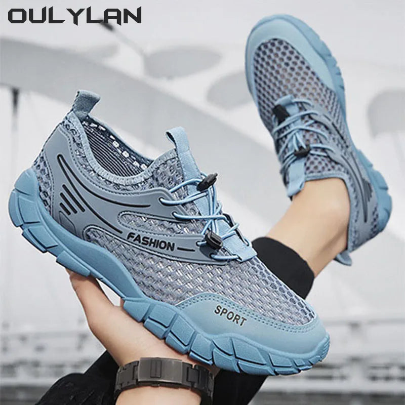 Oulylan Non-Slip Mesh Sneakers Lightweight Outdoor Jogging