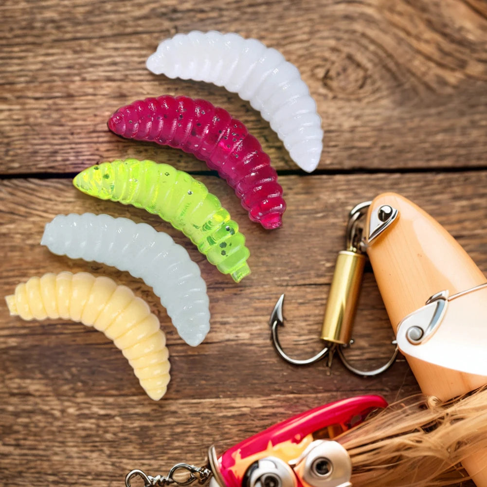 Artificial Bread Worm Baits Smell Worms Fishing Lures