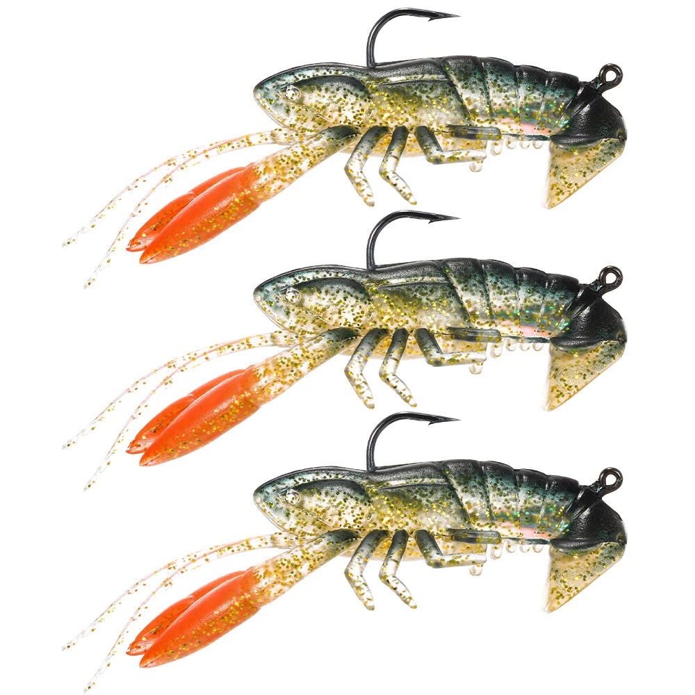 Soft Crawfish Shrimp Lobster Claw Bait