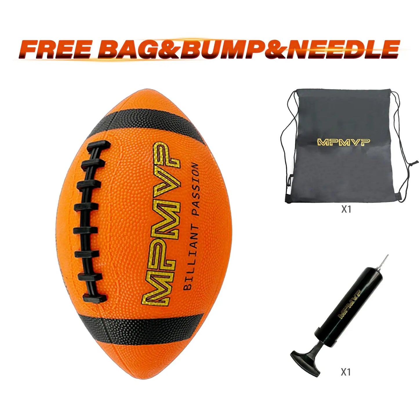 Rubber Light Up Colorful American Football