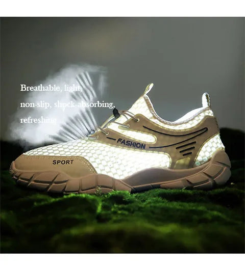 Oulylan Non-Slip Mesh Sneakers Lightweight Outdoor Jogging