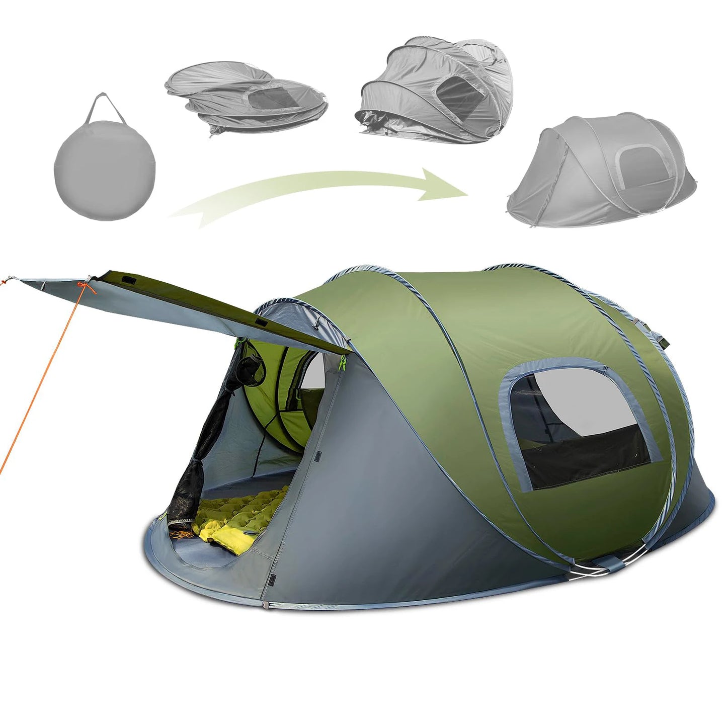 3-4 People Automatic Pop Up Tent