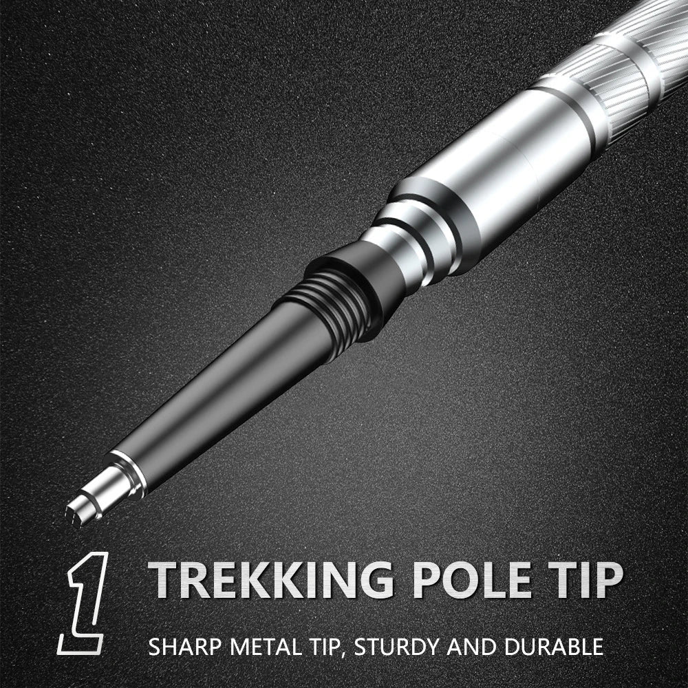 Multifunction Trekking Poles Mountaineering Collapsible Telescopic