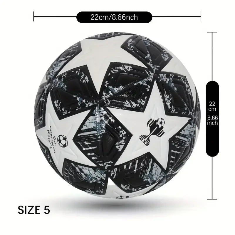 Size 5 Soccer Ball Leather Seamless ball