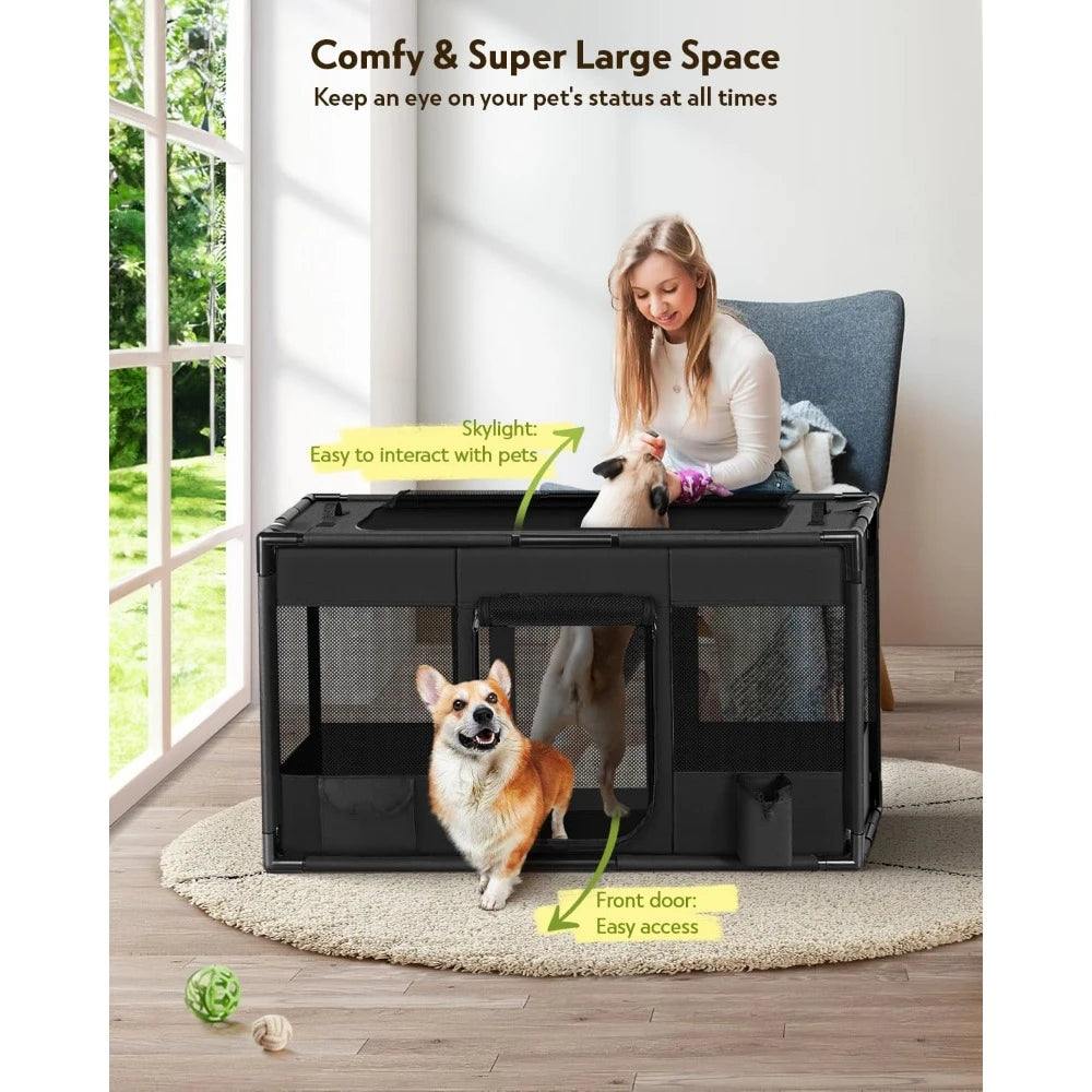 Portable Soft Dog Cat Kennel Exercise Pet Playpen