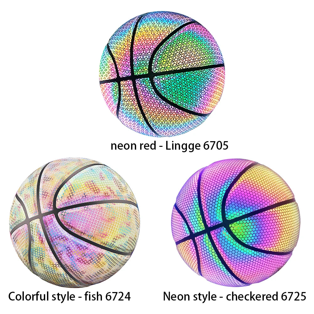 Reflective Basketball Glowing Ball for Night