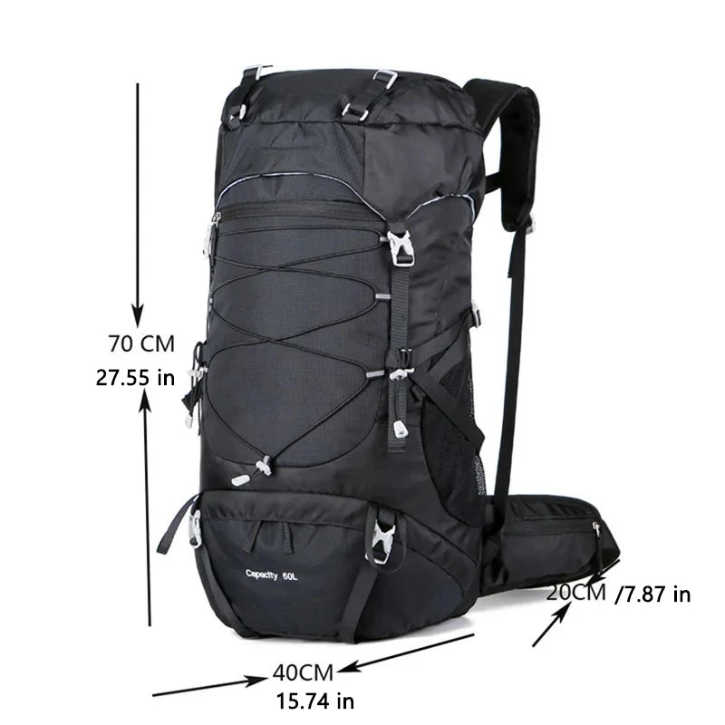 50L Travel Backpack Tactical Hiking Traveling Camping Rucksack