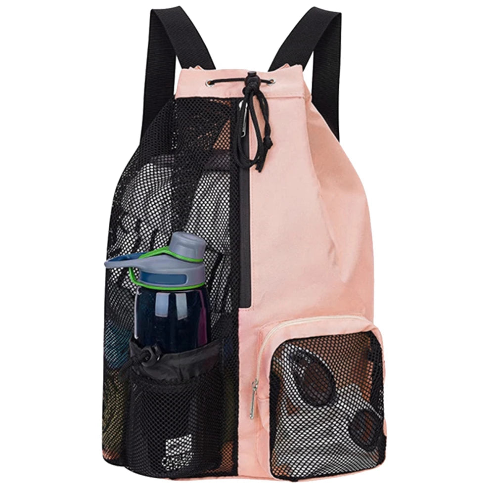 Shoulder Ball Backpacks Drawstring Lightweight Comfortable for Outdoor Sports