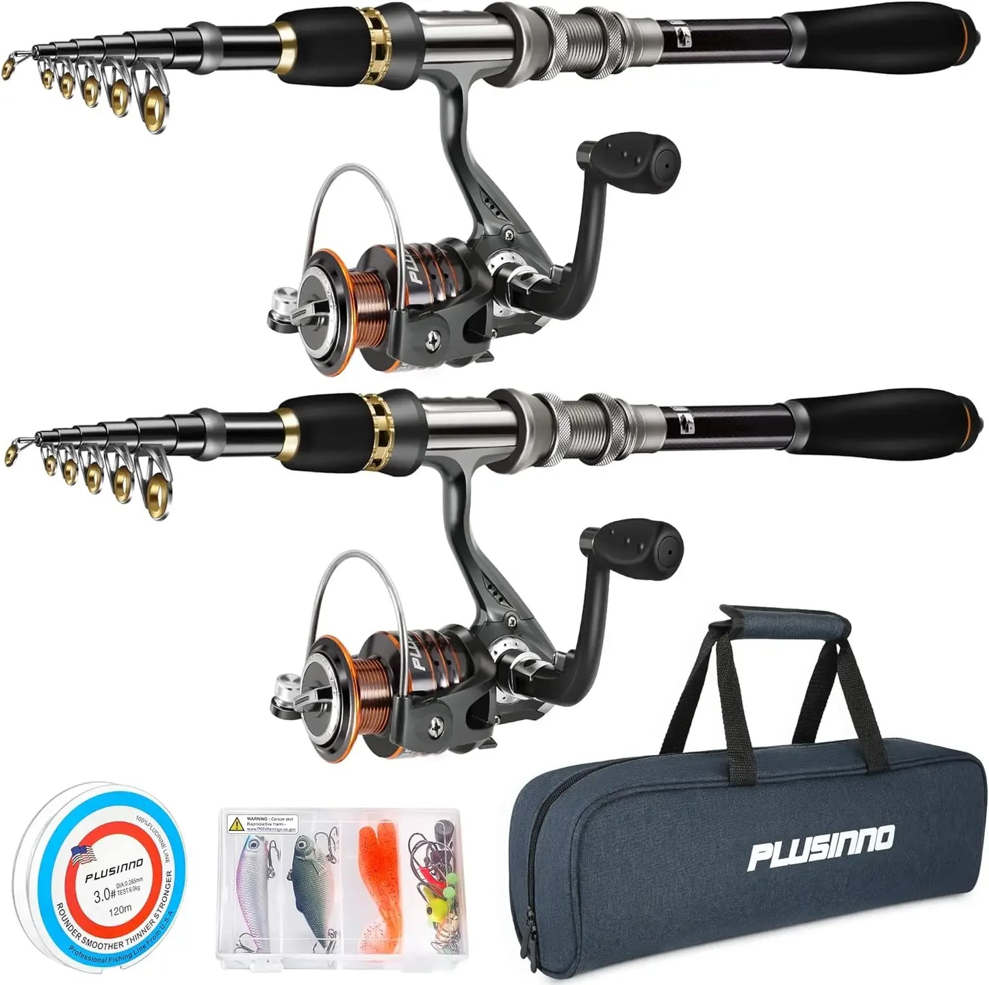 Telescopic Fishing Rod and Reel Combos Full Kit