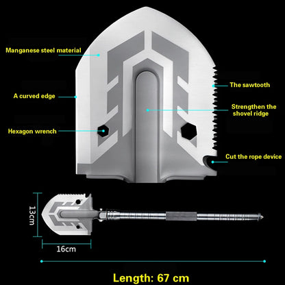 Multi-purpose Shovel, Tools Folding Military Shovel
