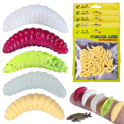 Artificial Bread Worm Baits Smell Worms Fishing Lures